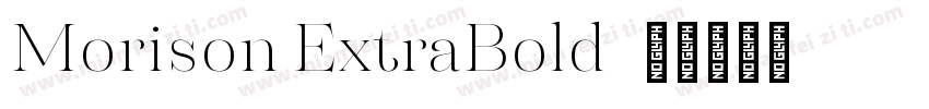 Morison ExtraBold字体转换